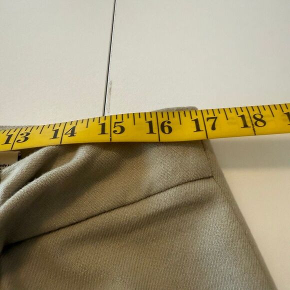 Vince Camel Wool Blend Twist Front Faux Wrap Midi Skrt Sz12 Heritage, Old Money - Picture 5 of 12